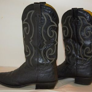 Vintage Elephant Hide Nocona Boots 1970’s Genuine Leather